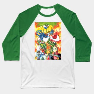 Grendizer VS Jeeg Baseball T-Shirt